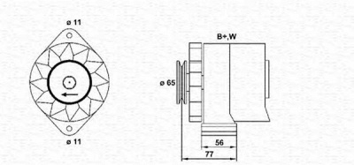 MAGNETI MARELLI 943356210010 -  Генератор